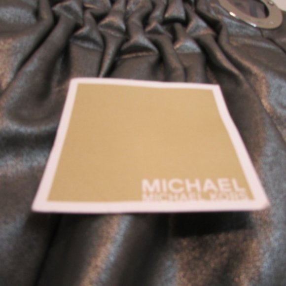 Michael Kors Steel Gray Leather Shoulder Bag - Picture 16 of 16